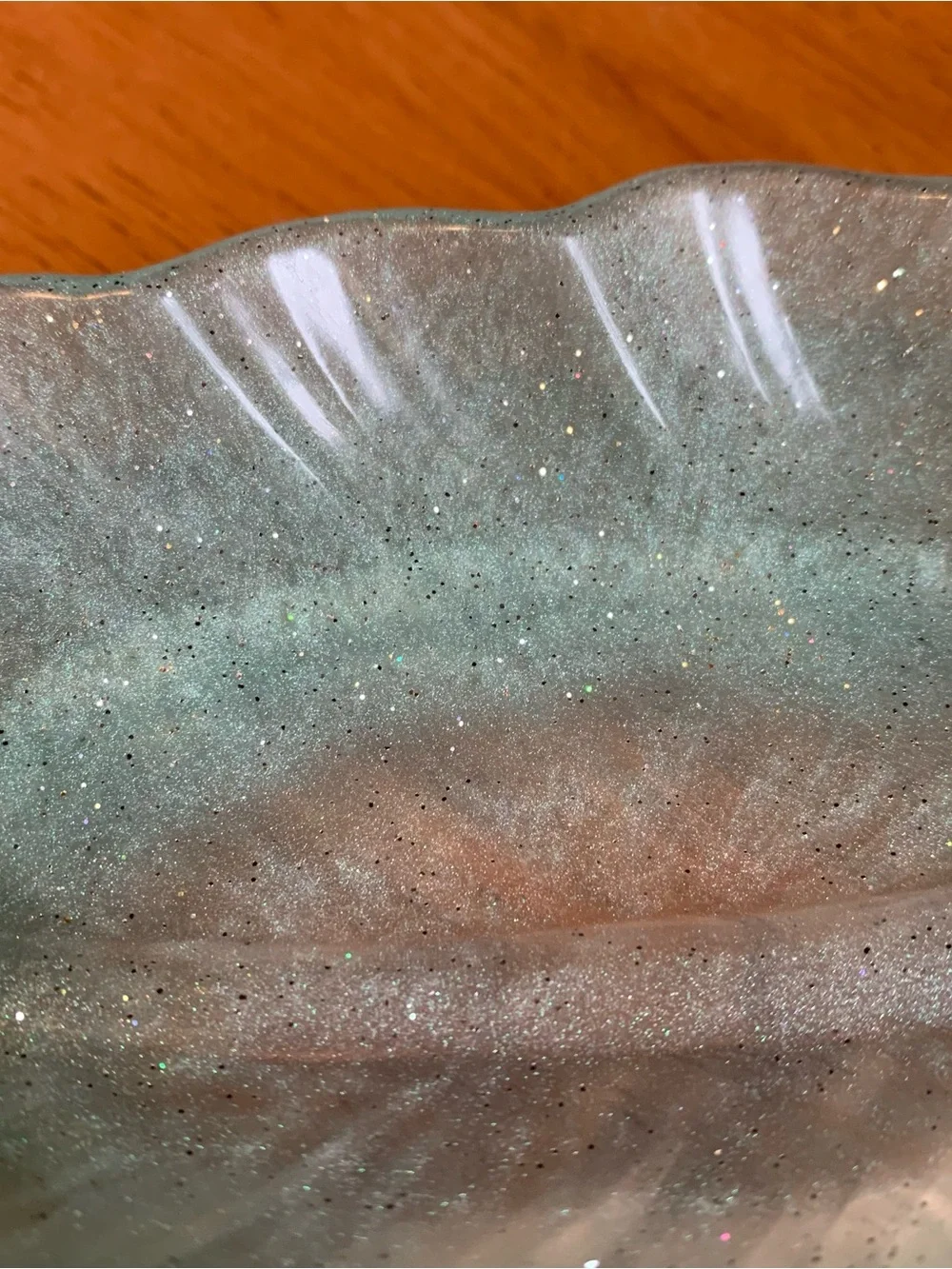 Mint Feather Trinket Tray